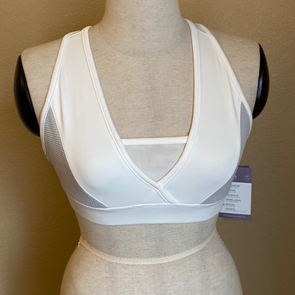 White Performance Sport Bra